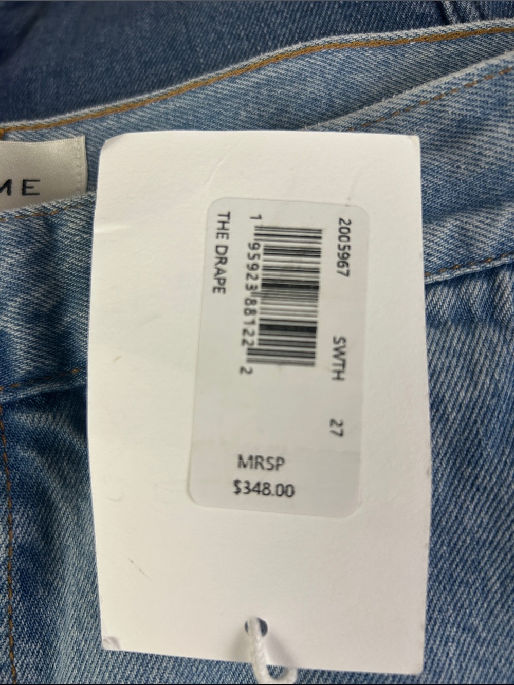 Frame The Drape High Waist Wide Leg Jeans in Sweetheart - Picture 8 of 13